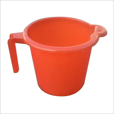 Red Bath Plastic Mug, For Bathroom, Size: 1L