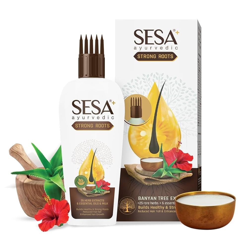 Sesa Ayurvedic Strong Roots Herbal Hair Oil, 110 ml